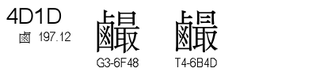 U+4D1D